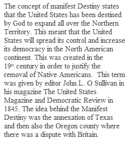 Module 6 Discussion 2 Our manifest destiny Westward migration and the Mexican-American War